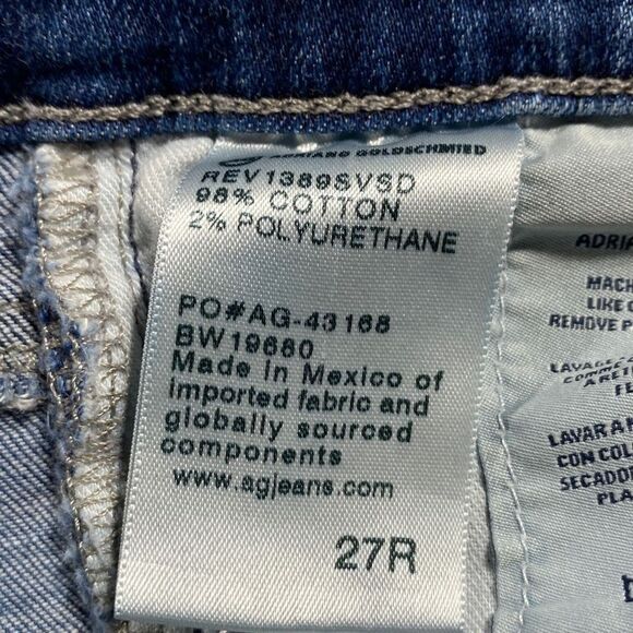 Adriano Goldschmied The Legging Ankle Super Skinny Distressed Jeans 27 - Picture 15 of 16